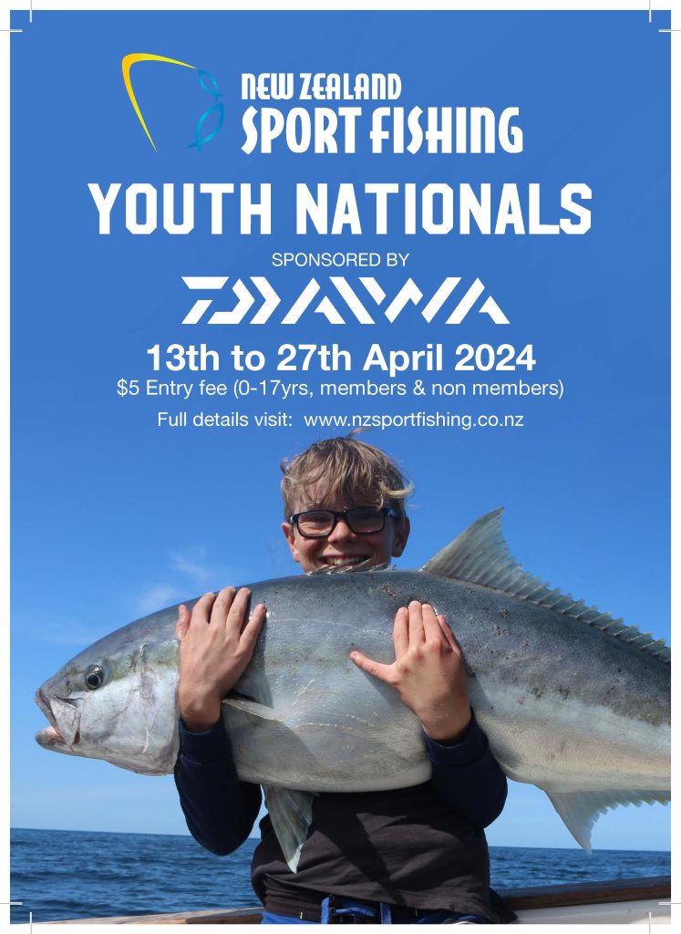 NZSFC Youth Nationals 2024 New Zealand Sport Fishing Council